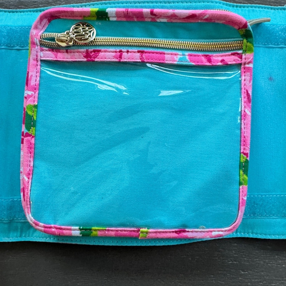 Lilly Pulitzer First Impressions Travel Jewelry Case with 4 compartments, 8”x8” - Picture 6 of 8